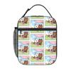 1 Piece For Students Food Container Bubble Mates   Portable Pocket Brown Bear Zipper Closure Aluminum Foil Food Pouch For Travel