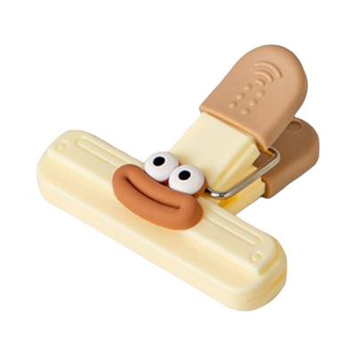 Food Sealing Clips Chip Clips Food Bag Clips for Fridge Novelty Photos Sausage-shaped Lips Snack Bags Clips for Kitchen