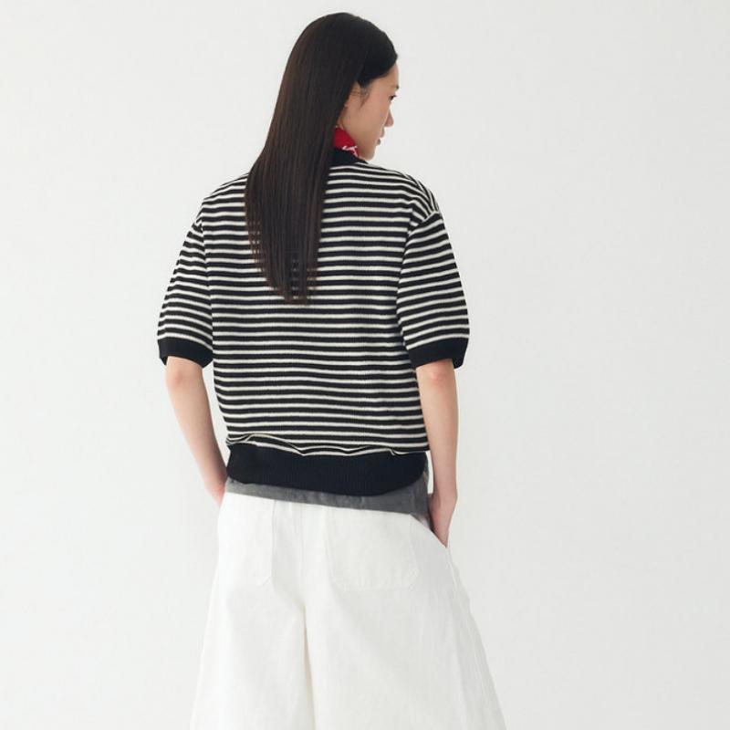 Studio Tomboy Stripe Collar Pullover 9176352971
