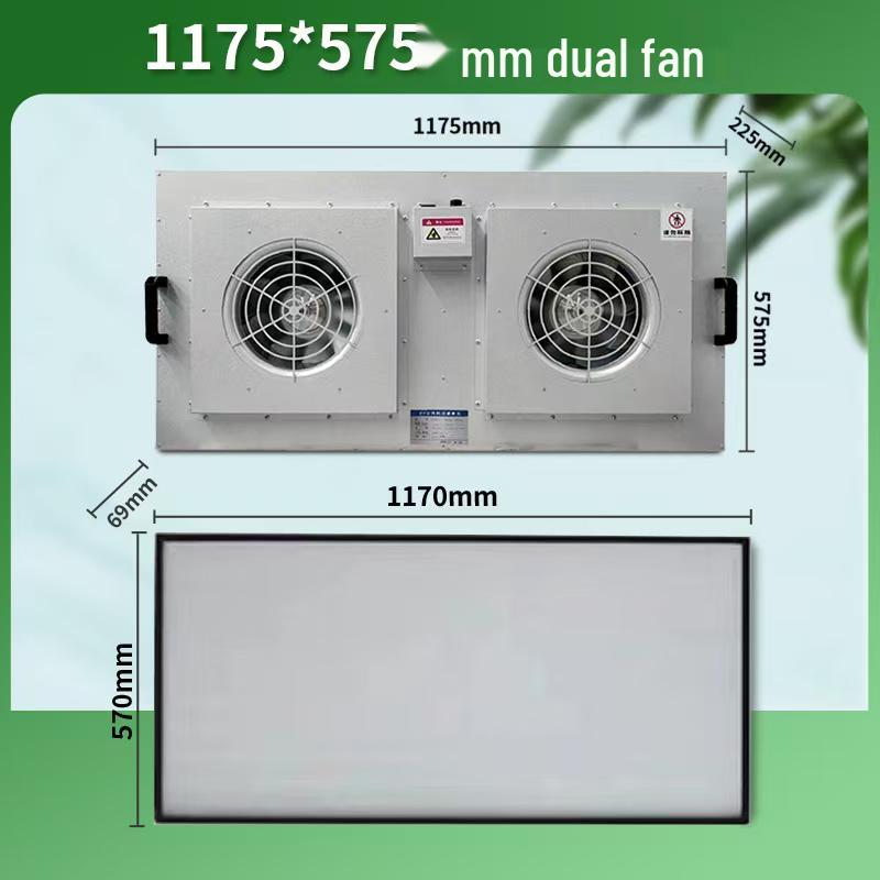 High-Efficiency FFU Air Purifier with Free Shipping and Dust-Free Filter for Clean Booth and Group Control