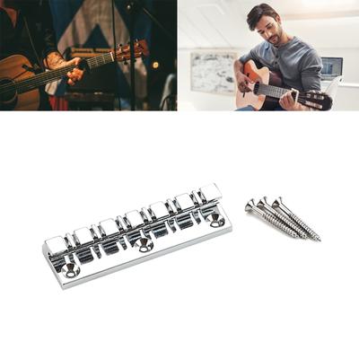 Brass Guitar Bridge Fixed Harp Unique 12 Strings Electric Guitar Bridge Metal Guitar Parts Durable and Reliable
