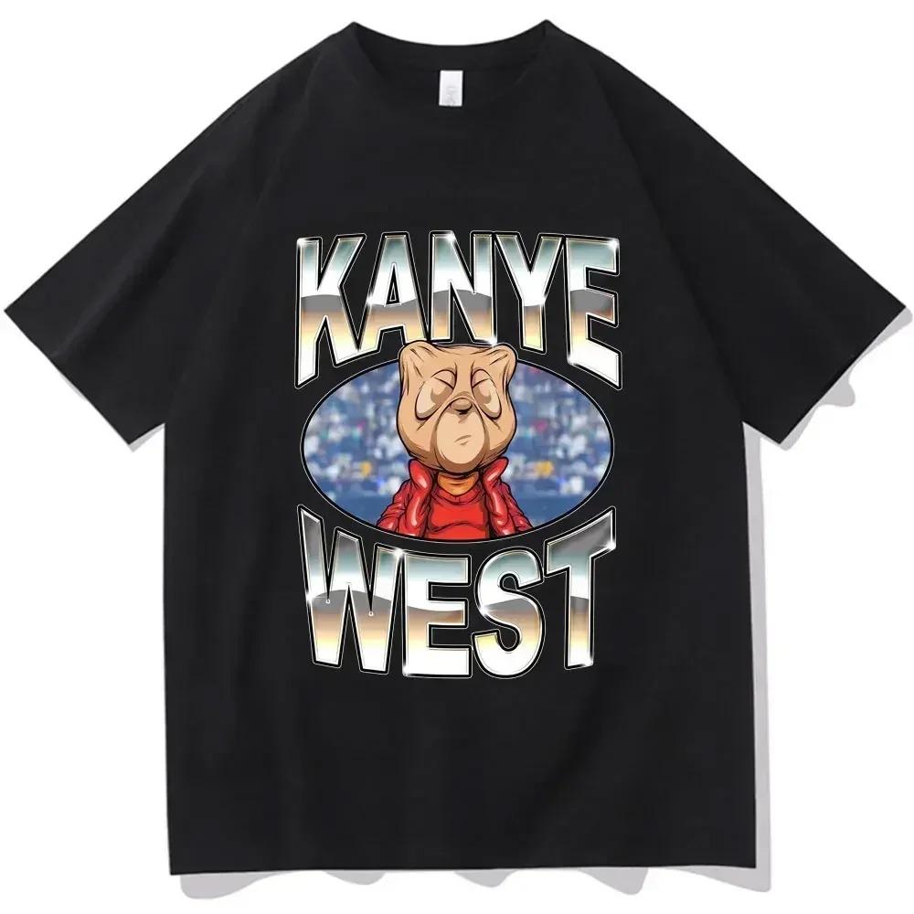 2026 Funny Kanye West Meme TShirt Mens Fashion Vintage Hip Hop Rap Style Tshirt Men Women Short Sleeve Streetwear Top Tees
