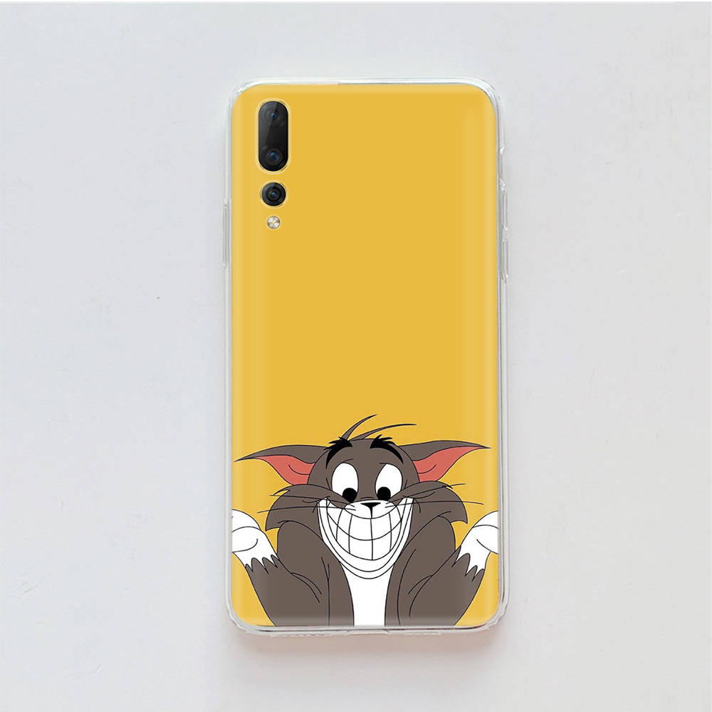 Transparent Case for Samsung A04 A14 A23 M33 M53 Realme 10 9 C35 C55 VIVO X80 Infinix Hot 30 Note 11 Tecno Spark 8P Pro C-45 Tom and Jerry