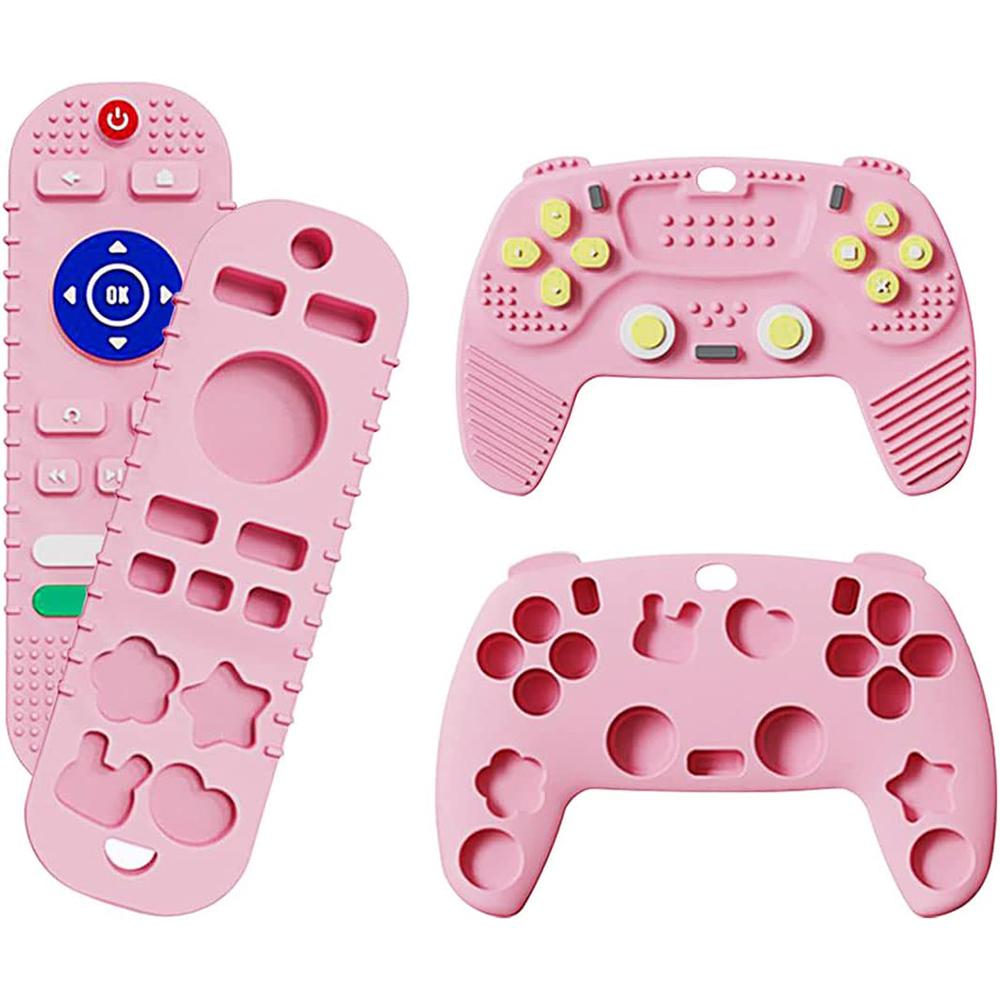 2 Pcs Silicone Baby Teething Toys for Toddlers, for 6-12 Months Babies