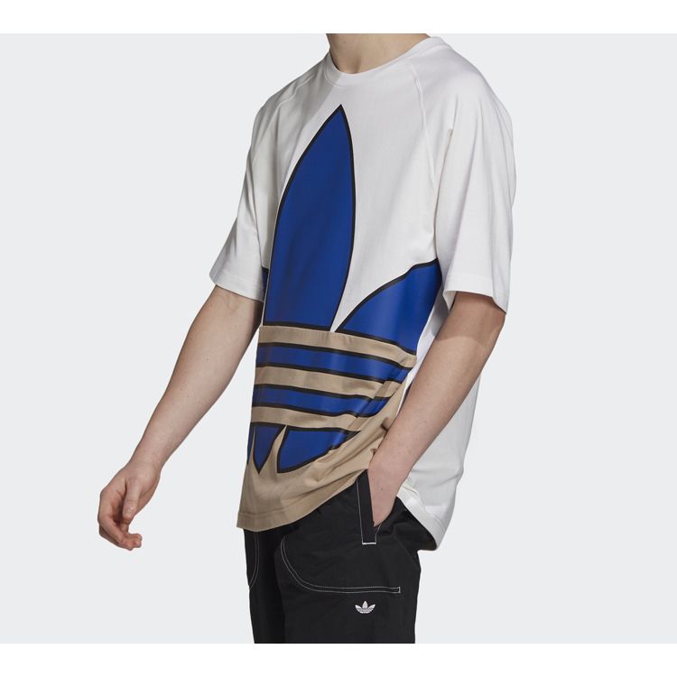 Adidas X Originals Co-Branded Trefoil Logo Short Sleeve T-Shirt Men Tops White GE6223