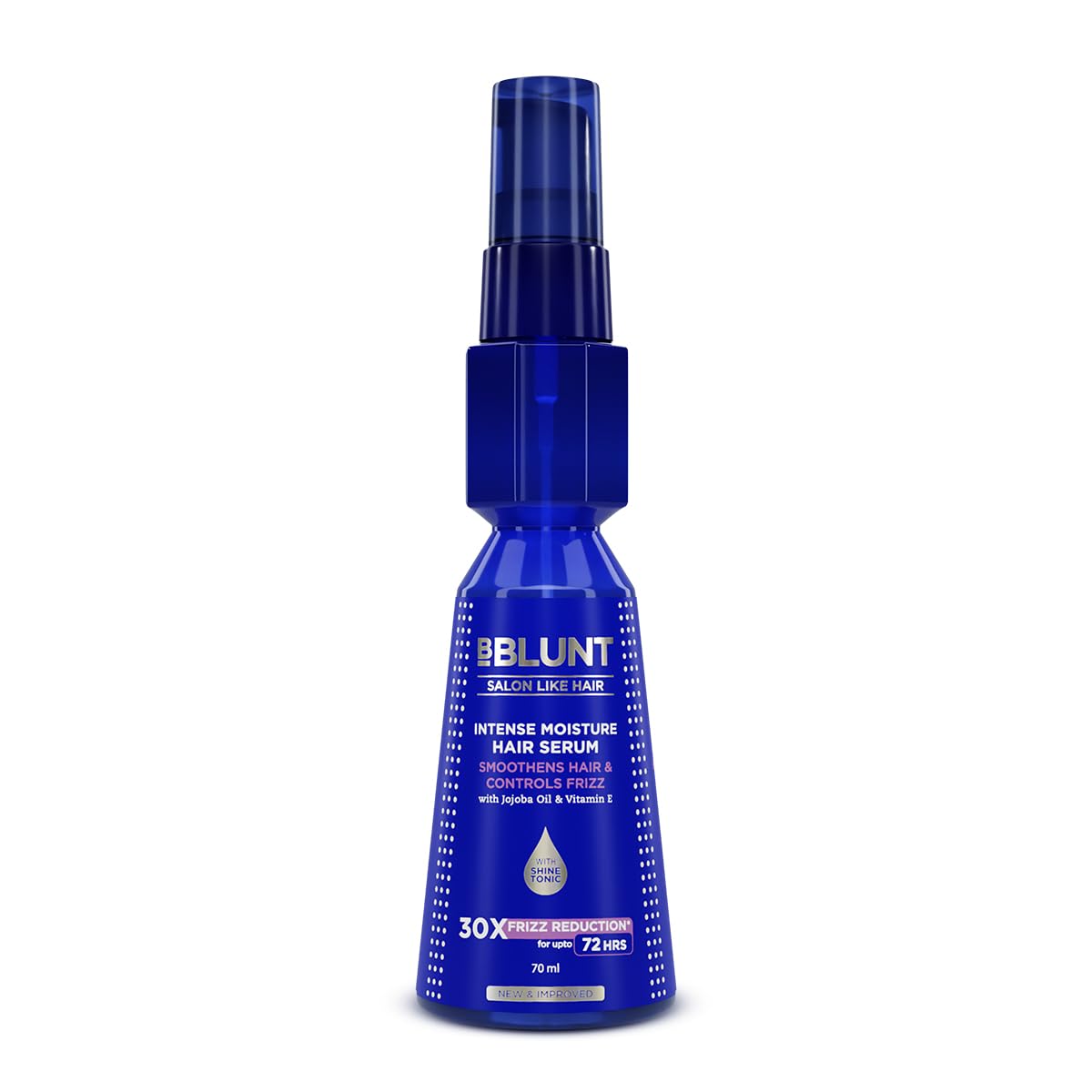 BBLUNT Intense Moisture Hair Serum 70 ml Pack of 1 – Frizz Control & Smooth Hair with Shine Tonic