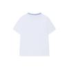Fila Heritage Solid Color Crew Neck Short Sleeve T-Shirt Women Tops White F11W421102F-WT
