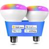 Meross Smart Light Bulb, BR30 Flood WiFi LED Bulbs Compatible with Apple HomeKit, Alexa, Google Assistant & SmartThings, Dimmable E26 Multicolor