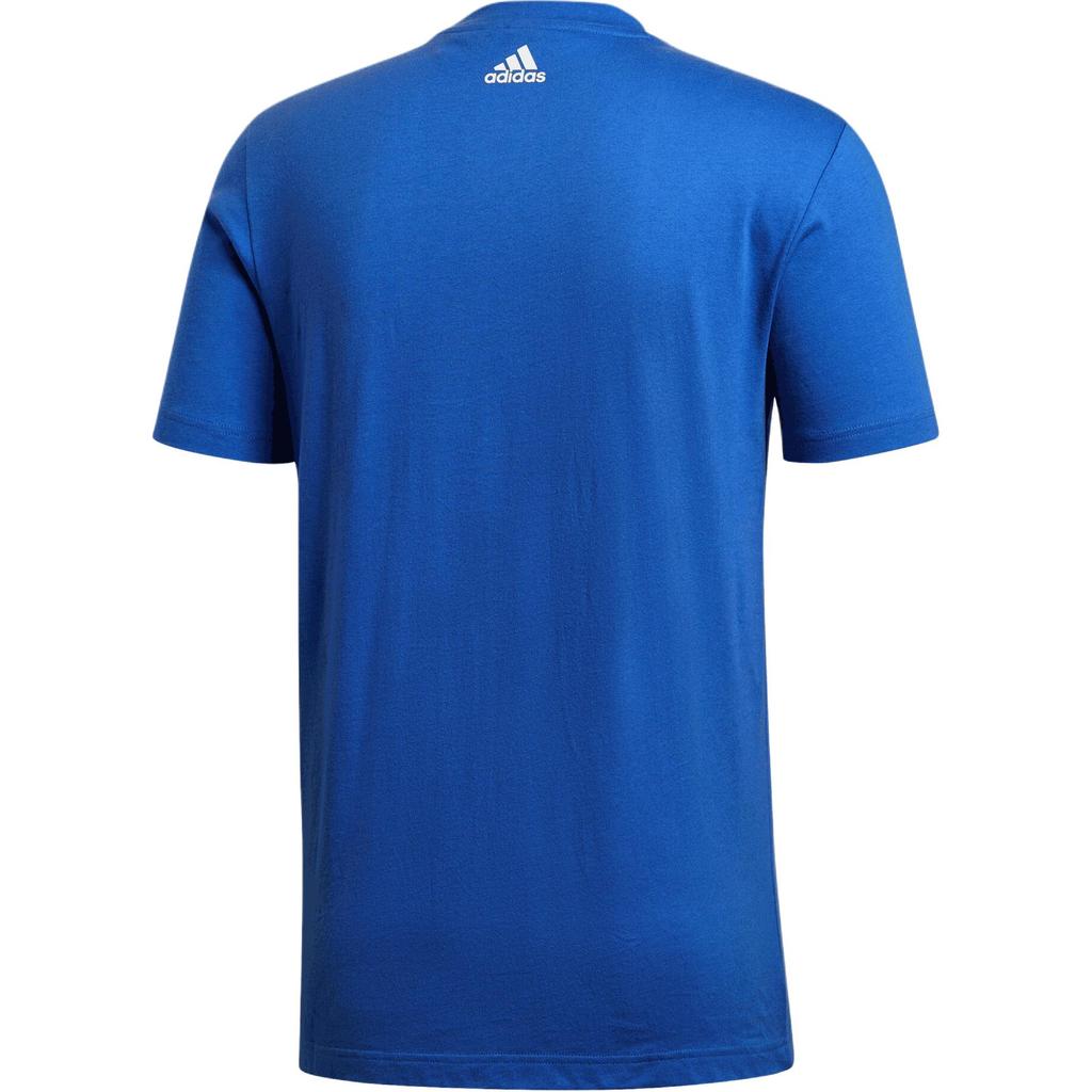 Adidas Sports Lifestyle Series Round Neck Pullover Breathable Moisture-Wicking Ultra-Light Short Sleeve T-Shirt Men Tops High-Gloss-Blue DM3135