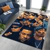 Tupac 2pac Rapper Eminem Hip Hop Rap God Art Rug for Bedroom Living Room Sofa Home Doormat Decor, Large Kids Non-slip Floor Mat