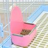 Hanging Design Pet Cage Feeder Anti Spill Small Animals Food Dispenser Steady Pet Food Bowl  Rabbit