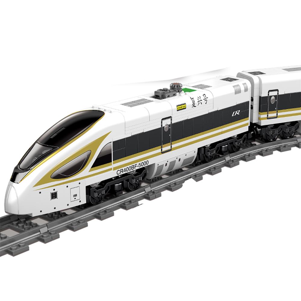 3D City Train DIY Electric Building Blocks Set - Motorized Model Kit, Interactive Educational Toy & Collectible Gift for Kids
