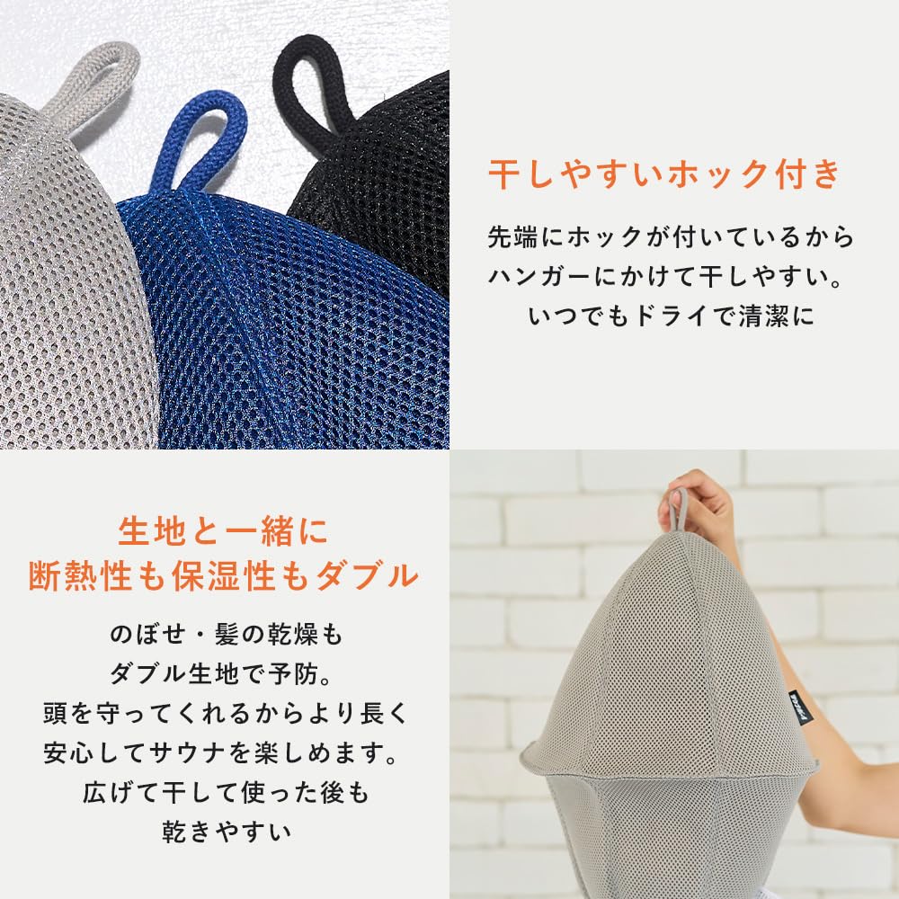 Sauna Boy Sauna Hat Cap for Men and Mesh Sauna Perfect for Hot and and A Great Women, Hat, Quick-Drying, Washable, Foldable, Deep, Bathhouses,