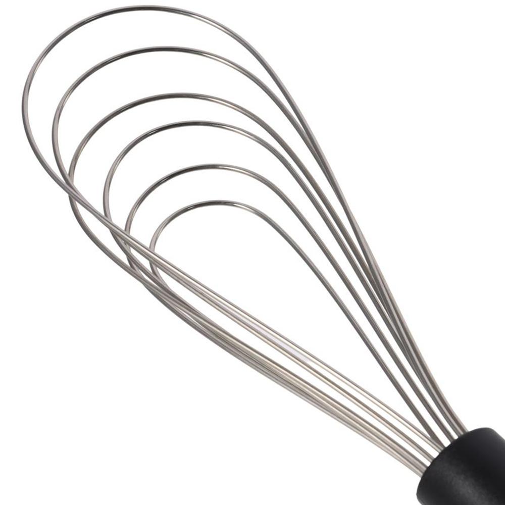2 Pcs Rubber Egg Whisk Stainless Steel Kitchen Utensil New Foldable Whisk Cooking