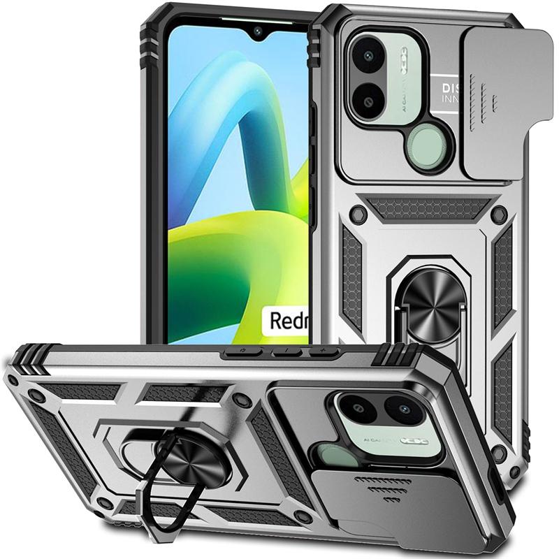 Full Cover For Xiaomi Poco C51 Case For Poco C51 C 51 Push Window Magnetic Phone Holder Back Case For Poco C51 Case 6.52 inch