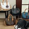 Geantă Boston Tip Pernă Piele de Struț cu Curea de Umăr și Crossbody pentru Femei Utilizare Zilnică Mărime Medie PU