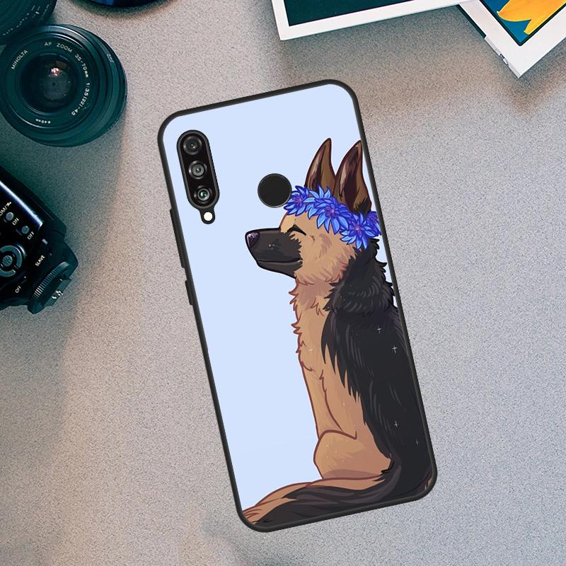 

Cartoon German Shepherd Dog For Huawei Nova 12i 12s 11i 7i 8i Y73 Y70 Y90 Y60 Y72 Y61 Y91 9 10 SE P40 Lite P30 Pro Case Huawei Nova 7i