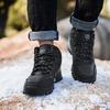 Men Boots Fashion Casual High-Top Boots Winter Plush Warm Cotton Shoes Waterproof Snow Boots Outdoor Non Slip Hiking Shoes Botas