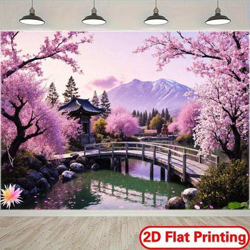 2D plane 1 piece of serene green water background fabric suitable for tea houses study rooms and Japanese style settings