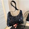 Tote Bag Sequin Shoulder Bag Square Bag Tassel Crossbody Bag French Evening Banquet Bag  Women