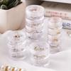Five-Tier Mini Travel Jewelry Box For Women, Transparent Pill Organizer, Earring Storage Box For Girls;