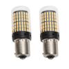 2 Pcs Car LED Brake Light Bulb Yellow 1156 Anti Strobe Super Bright Turn Signal Lamp Replacement Bulb