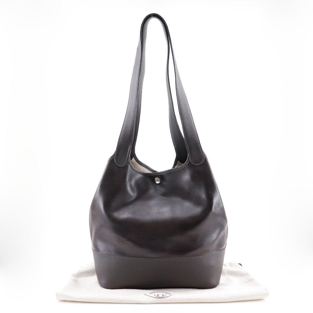 Hermes PicotinGM Shoulder Bag Brown Amazonia Women Used