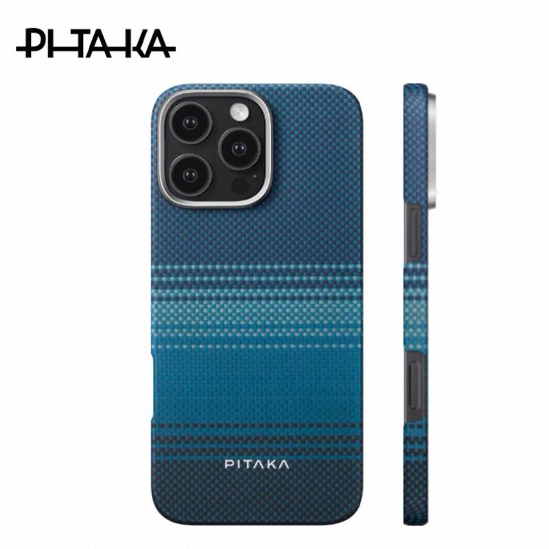 PITAKA Case For iPhone 16 Pro Kevlar Wireless Charging Back Cover Case for iPhone 16 Pro