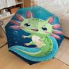 1PC Axolotl Umbrella-8-Rib Reinforced, Automatic Open, Lightweight & Durable, Fashion Accessory for Outdoor, J0375