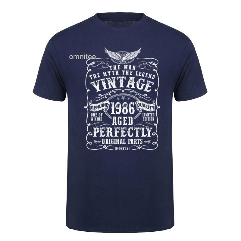 40 Years Old Vintage Born In 1986 T Shirt Unisex Streetwear Tee Funny Birthday Gift Shirt Short Sleeve Unisex Loose Clothing HJ011