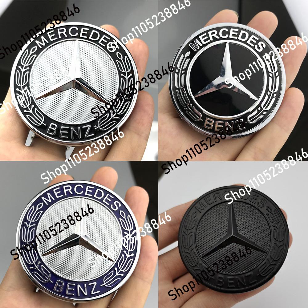 Benz amg 1pc For Mercedes Benz AMG 57mm Car Logo Front Hood Badge Emblem Bonnet W212 W213 W205 W177 W247 W176 CLS CLA CLK CLG GLS DM1
