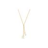 Chanel Double C Star Double C Rhinestone Necklace Women's Gold