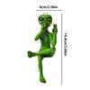 Tabletop Resin Alien Figurine Collectible Ornaments Alien Statue For Dashboard Indoor Outdoor Car Interior Garden Decoration