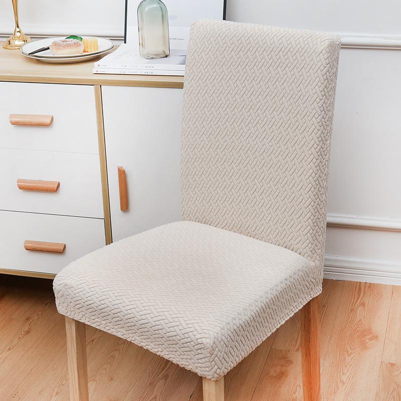 High-elasticity Checkered Backrest Chair Cover Anti-cat Scratch Simple Modern Spring Autumn Thickened Dining Table Chair Cover