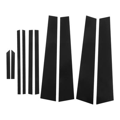 Gloss Black Door Window Pillar Post Cover Trim Sticker Car Accessories Replacement for RAV4