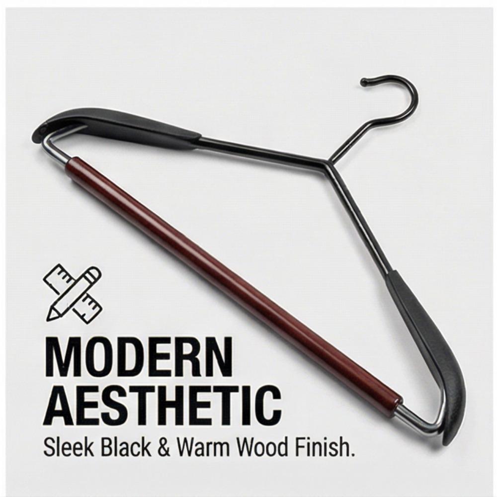 Premium Beech Wood Household Non-Slip, No-Marks Clothes Hanger