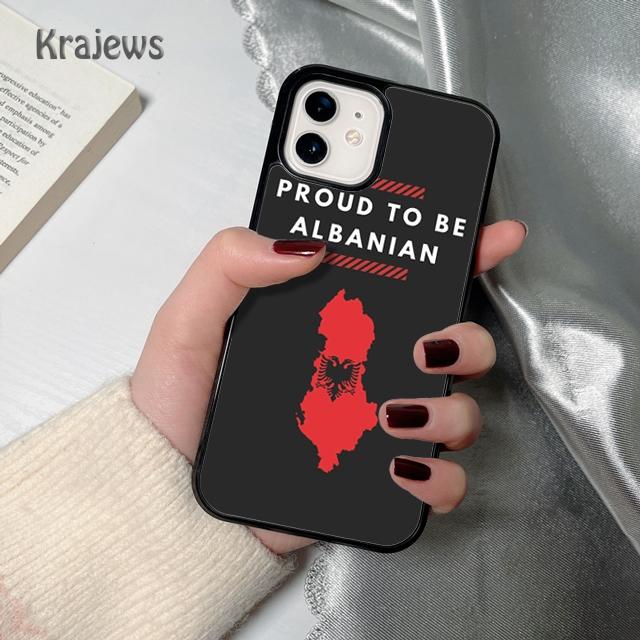 

Albanian Flag Eagle Banner soft Phone Case Cover For iPhone 17 Air 16 15 14 plus 12 13 pro max coque Fundas iPhone 14plus