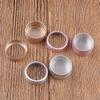 15pcs Metal Round Storage Cans with Transparent Window Screw Caps for DIY Crafts Travel Jewelry Spices Cosmetics Decor Organizer