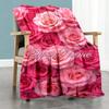 Rose Personalized Name Blanket Throw Personalized Blanket Soft & Cozy Perfect for Seaside Bedding Sofa Livingroom for All Occasions