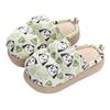 Autumn and winter new cotton slippers women's confinement velvet waterproof warm shoes parent-child home indoor non-slip large cotton mop