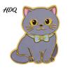 Enamel Animal Badge Bow Tie Cat Brooch Cartoon Kitten Metal Theme Brooch Pin Hats Bags Scarves Clothes Decorative Accessory Lapel Pin