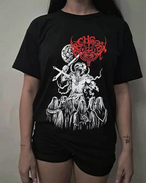 Unisex Short Sleeve Crew Neck Cotton T Shirt Archgoat XXXL