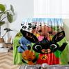 Bing Theme Printed Blanket - Perfect for Couch, Bed, Travel & Outdoor Use | Machine Washable, Cozy & Durable.