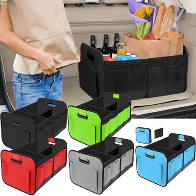 Organizador de porta-malas de carro à prova d'água, bolsa de armazenamento dobrável para automóveis, caixa para automóveis, bolsa de armazenamento para porta-malas de carro, SUV