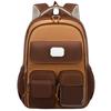7pcs Sets Kapibala Schoolbag Students Second To Sixth Grade Children Boys Load Relief Durable Capybara Large-capacity Backpack