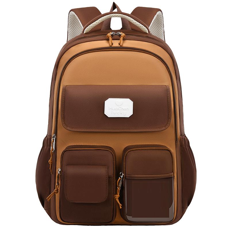 7pcs Sets Kapibala Schoolbag Students Second To Sixth Grade Children Boys Load Relief Durable Capybara Large-capacity Backpack