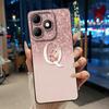 Fashion Design Initial Letter With Flower Pattern Phone Case For Itel A90 Soft Silicone Anti-scratch Black Couple Casing