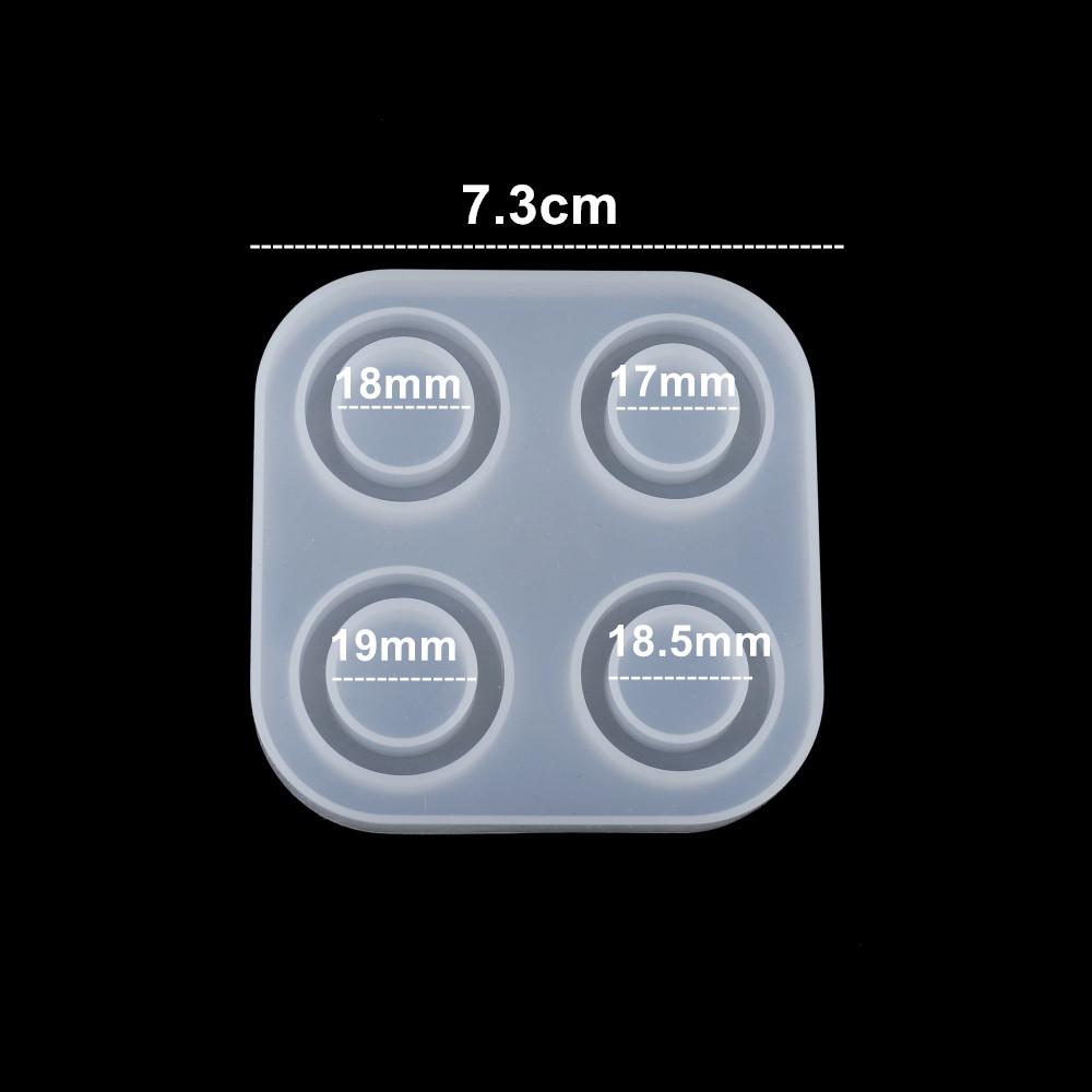 Mixed Size Rings Epoxy Resin Molds UV Silicone Casting Crafts Mould Rings Pendants For DIY Jewelry Making Findings Supplies