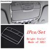 Roof Reading Lamp Light Frame Decoration Cover Trim For Mercedes Benz C CLASS W205 / GLC X253 2015 -  ABS Chrome Accessories