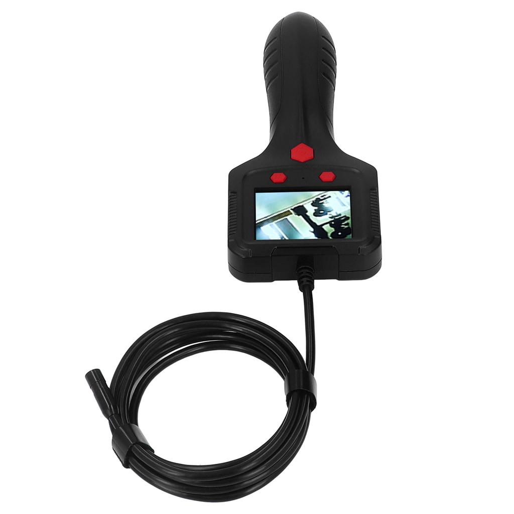 Handheld Endoscope 2.4in HD IPS LCD Screen Waterproof Lens Flexible Cable Portable Pipe Inspection Camera with Light 5V